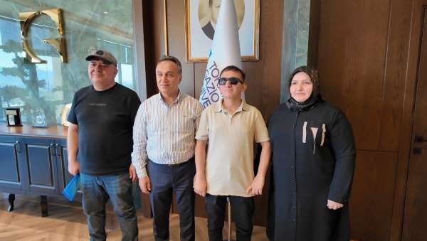 YKS Tokat 2'ncisi özel öğrenciden TOGÜ'ye anlamlı ziyaret