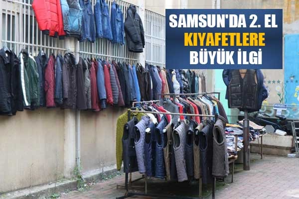 Samsun'da 2. el kıyafetlere büyük ilgi