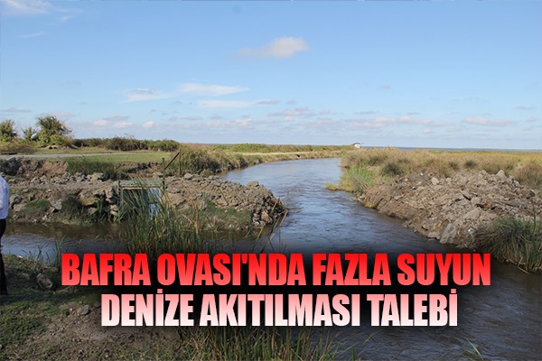 Bafra Ovası'nda kanallardaki fazla suyun direkt denize akıtılması talebi