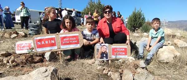 Zile'de şehit polis Yılmaz ve küçük Narin için fidanlar toprakla buluştu