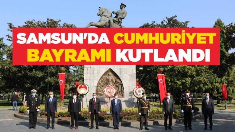 Samsun'da Cumhuriyet Bayramı kutlandı
