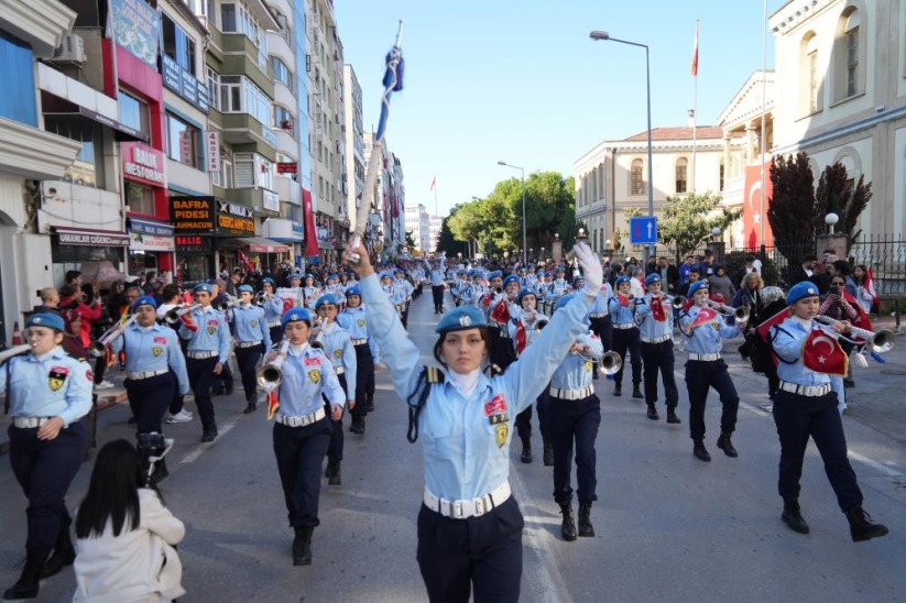 Samsun'da 'Cumhuriyet' yürüyüşü