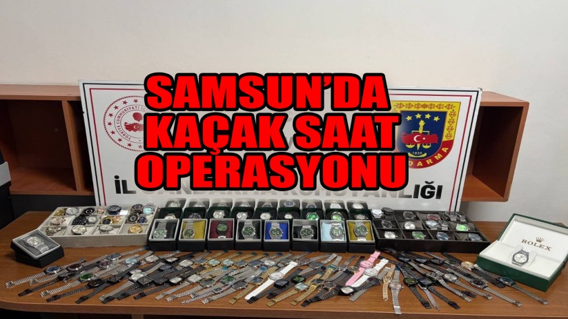 Jandarma ekiplerinden kaçak saat operasyonu