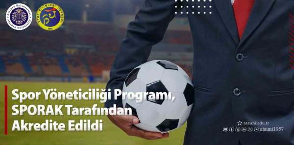 Spor yöneticiliği programı, Sporak tarafından akredite edildi