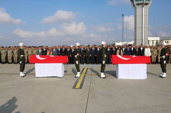 Şanlıurfa'da şehit olan 2 asker memleketlerine uğurlandı