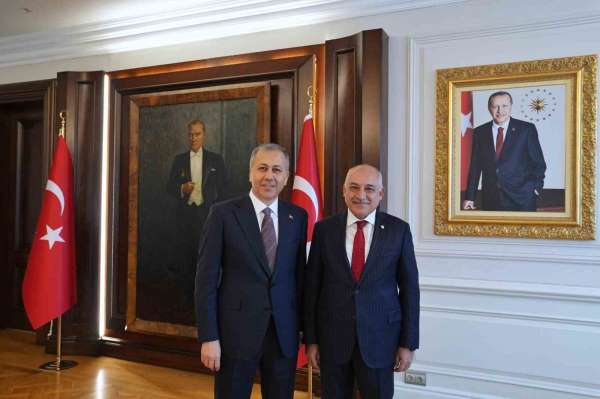 TFF Başkanı Mehmet Büyükekşi'den İçişleri Bakanı Ali Yerlikaya'ya ziyaret