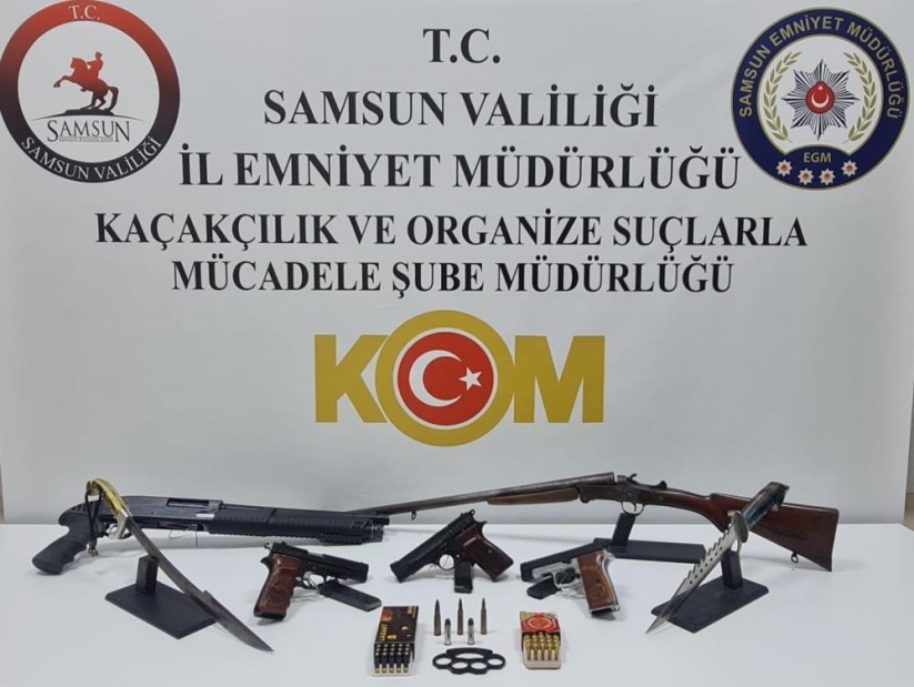 Samsun'da silah kaçakçılığı operasyonu: 1 gözaltı