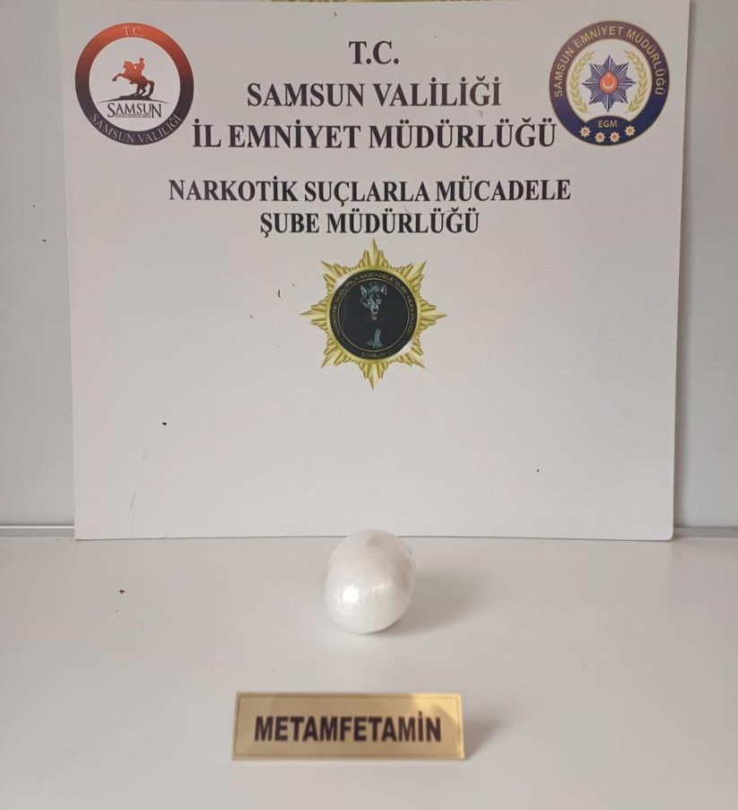 Samsun'da uyuşturucuyla yakalanan şahıs gözaltına alındı