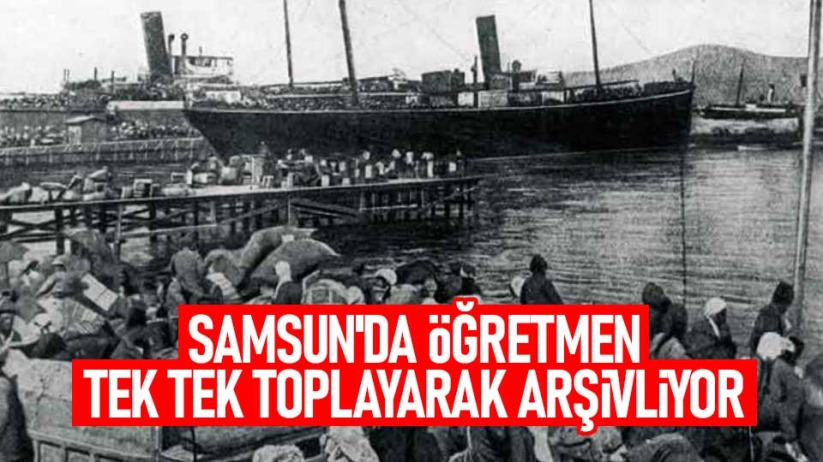 Samsun'da öğretmen tek tek toplayarak arşivliyor