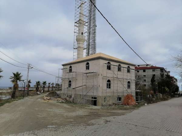 Türkeli'de cami yapımı hızla devam ediyor
