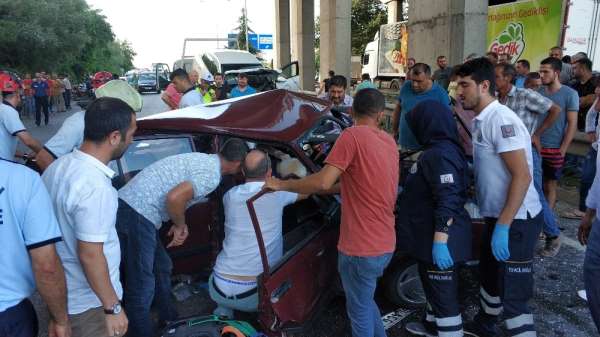 Samsun'da trafik kazası: 1 ölü, 1 yaralı 