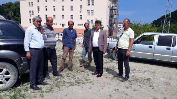 Türkeli'de tır ve kamyonlar için otopark yeri çalışmaları 