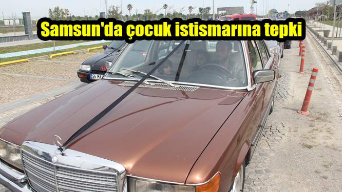 Samsun'da çocuk istismarına konvoylu tepki