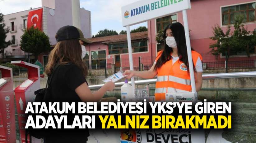 Atakum Belediyesi YKS'ye giren adayları yalnız bırakmadı