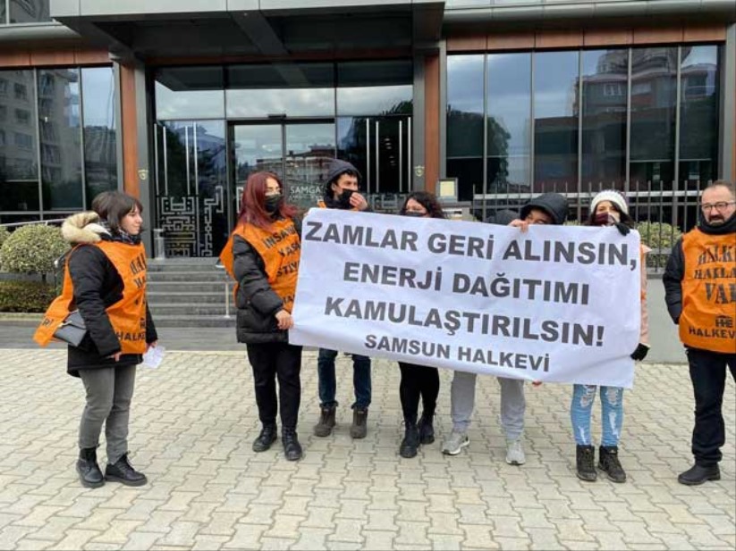 SAMGAZ önünde eylem