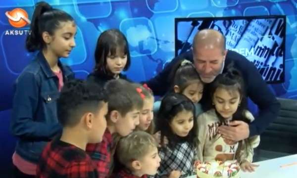 Şehit ve gazi çocuklarından Kervancıoğlu'na doğum günü sürprizi