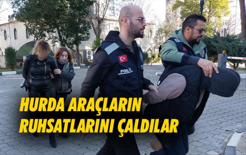 Samsun'da hurda araçların ruhsatlarını çaldılar