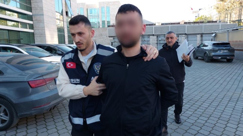Samsun'da silahlı yaralama zanlısı adliyeye sevk edildi