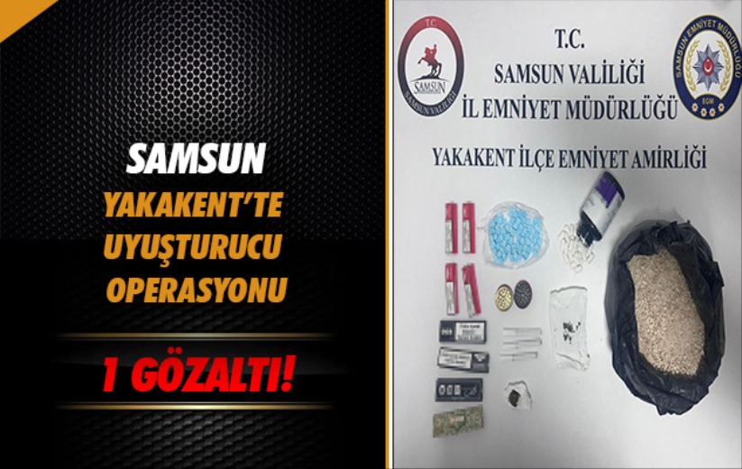 Samsun'da uyuşturucu operasyonu: 1 gözaltı