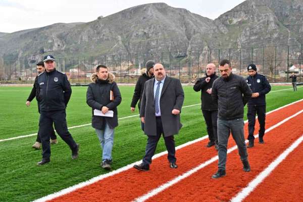 İnönü'de spor kompleksi hızla yükseliyor