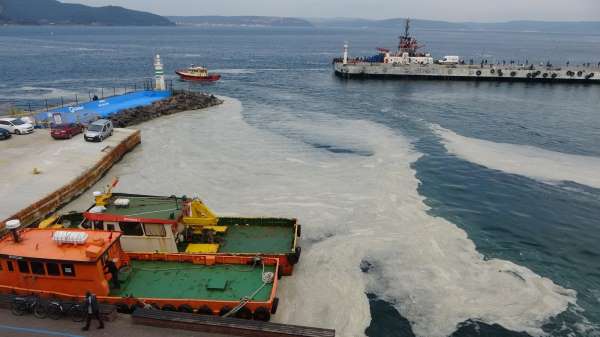 Çanakkale Boğazı'ndaki müsilaj balıkçıların kabusu oldu 