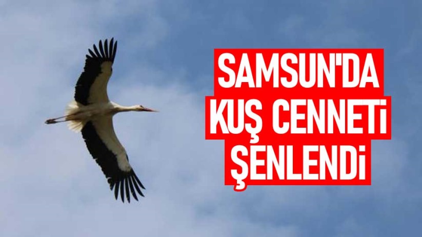 Samsun'da Kuş Cenneti şenlendi