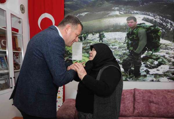 Alanya'da şehit ve gazi ailelerine bayram ziyareti