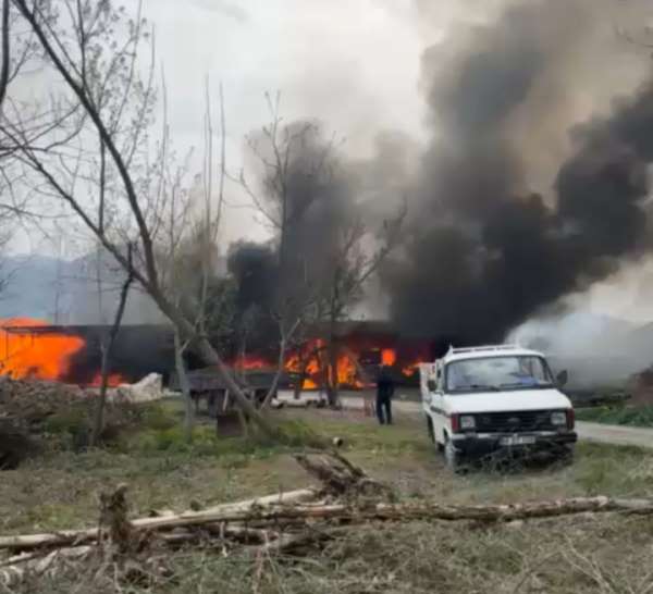 Garajda çıkan yangın güçlükle söndürüldü