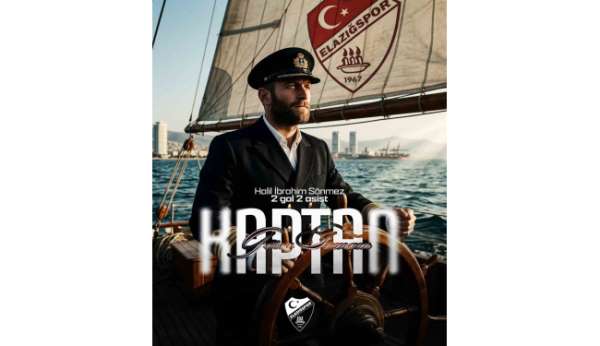 Elazığspor Kaptanı Halil İbrahim'den 2 gol, 2 asist