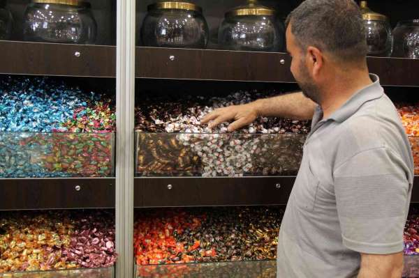 Mardin'de bayram şekeri ve çikolata satışlarında esnafın yüzü güldü