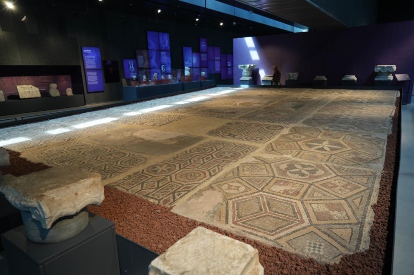 Samsun'daki 'Amisos Mozaiği' yoğun ilgi çekiyor