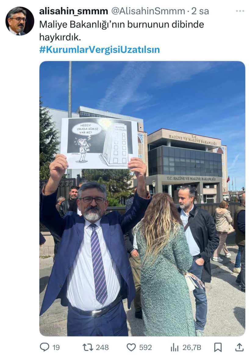 Kurumlar Vergisi uzatılsın etkinliği için 153 bin tweet