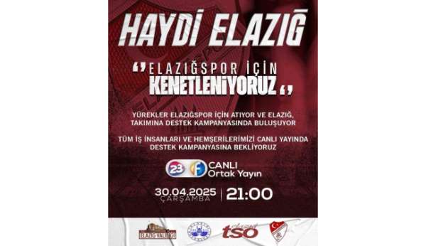 Elazığspor için destek kampanyası düzenlenecek