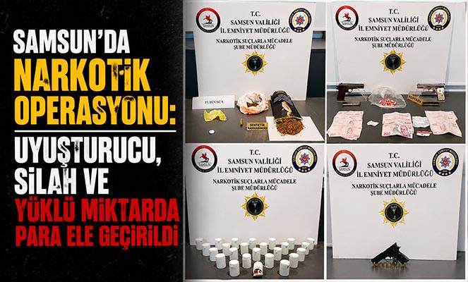 Samsun'da Narkotik Operasyonu: 24 Bin 600 Uyuşturucu Hap Ele Geçirildi