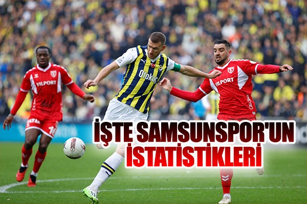 İşte Samsunspor'un İstatistikleri