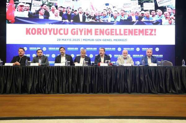 Memur-Sen Genel Başkanı Yalçın: 'Beş hizmet kolumuzu ilgilendiren koruyucu giyim kazanımımız birçok kurumda ve