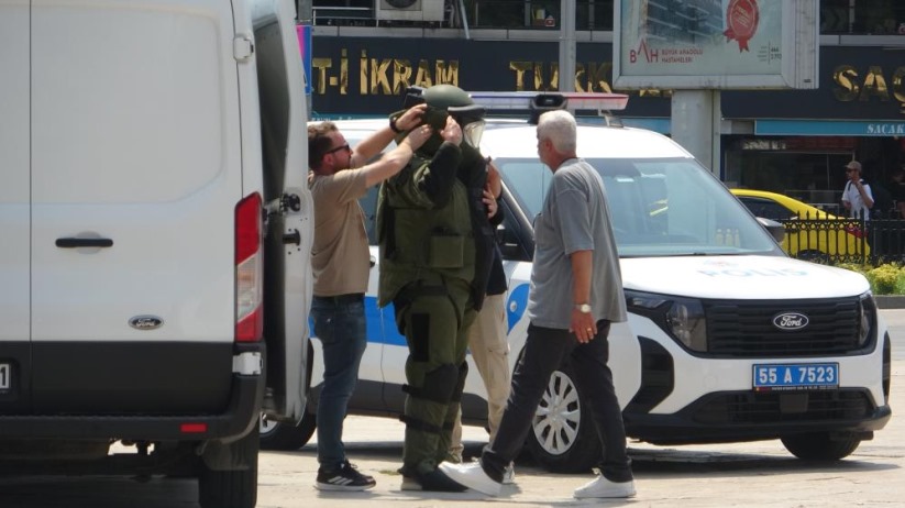 Samsun'da şüpheli çanta alarmı