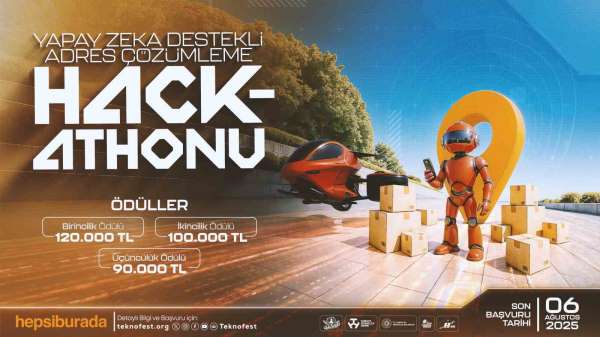 Hepsiburada'nın TEKNOFEST 'Yapay Zeka Destekli Adres Çözümleme Hackathonu' için başvurular başladı