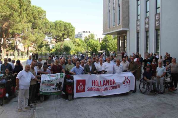 Avrupa'dan Samsun'a engelleri aşan dayanışma: 113 engellinin araç sevinci