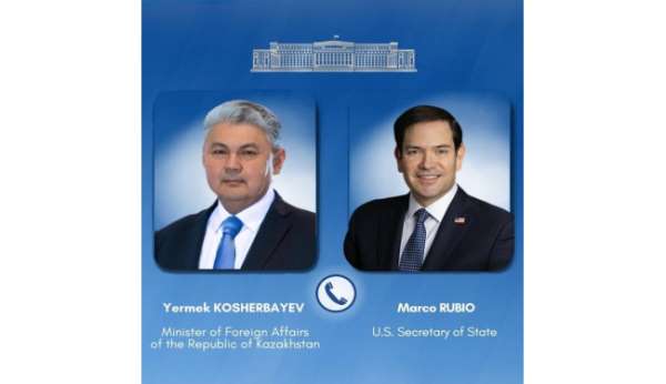 Kazakistan Dışişleri Bakanı Koşerbayev, ABD'li mevkidaşı Rubio ile Hazar Boru Hattı Konsorsiyumu saldırılarını