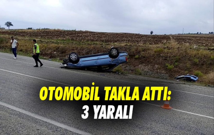 Samsun'da otomobil takla attı: 3 yaralı