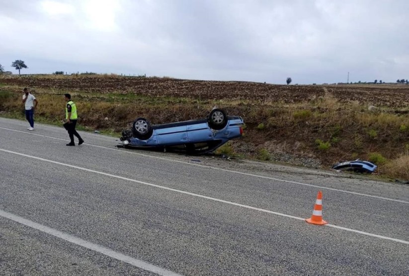 Samsun'da otomobil takla attı: 3 yaralı