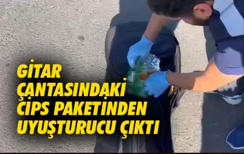 Samsun'da gitar çantasındaki cips paketinden uyuşturucu çıktı