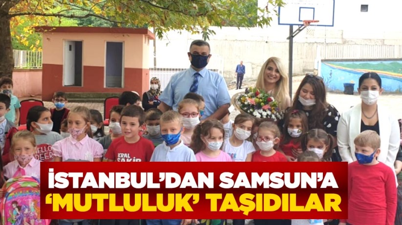 İstanbul'dan Samsun'a 'mutluluk' taşıdılar