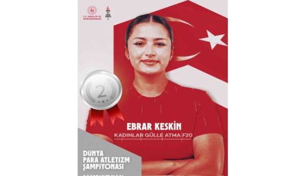 Dünya Para Atletizm Şampiyonası'nda 1 gümüş, 1 bronz madalya