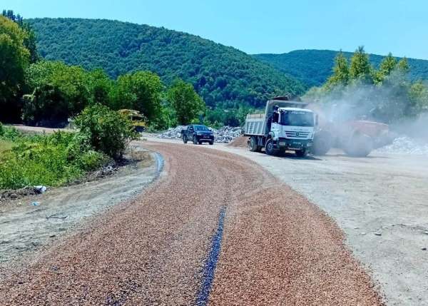 Sinop'ta grup yollarında asfaltlama çalışmaları tamamlandı