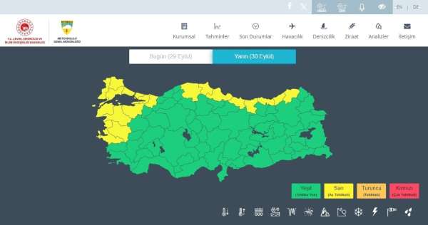 Meteorolojiden Karadeniz Bölgesi için 'sarı kodlu' yağış uyarısı