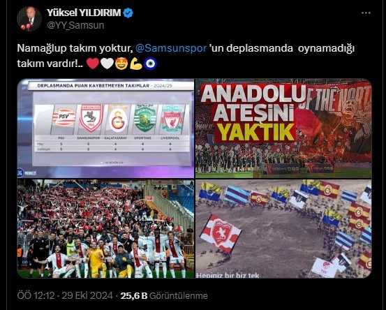 Yüksel Yıldırım'dan Galatasaray'a Gönderme