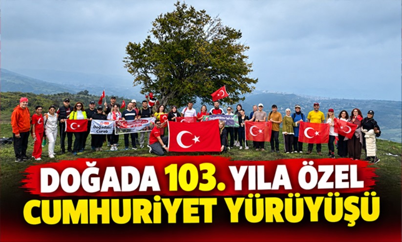Doğada 103. yıla özel Cumhuriyet yürüşü