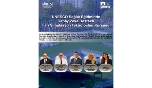 Türkiye'nin sağlık ve yapay zekâ alanındaki ilk UNESCO Kürsüsü Biruni Üniversitesi bünyesinde kuruldu
